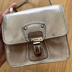 Mini Coach Silver Crossbody